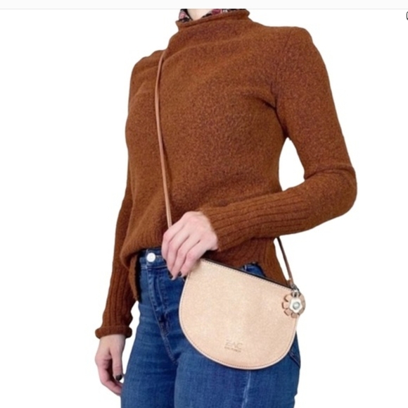 ZAC Zac Posen Handbags - ZAC by Zac Posen Shimmering Gold Crossbody Bag w/Charms